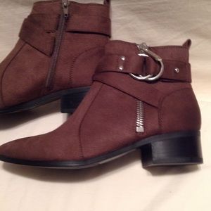 Nine West Dahlia embellished suede ankle boots NC